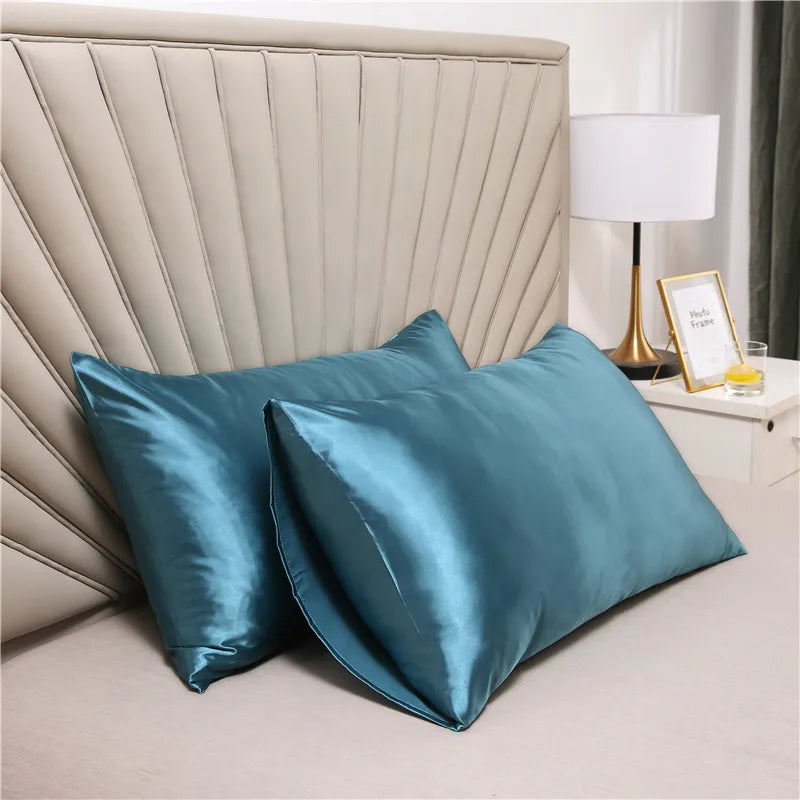 Luxury Silky Satin Pillowcase – Soft & Smooth Pillow Cover for Hair & Skin Care, Beauty Sleep & Elegant Home Décor 