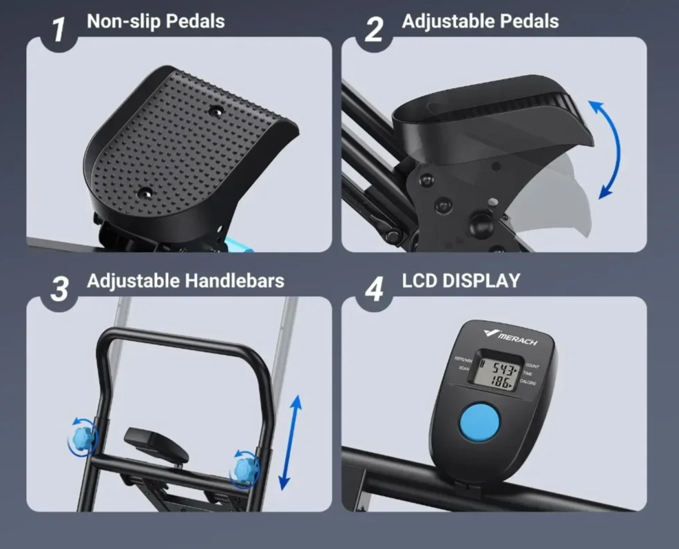 New Version Vertical Climber Machine -Compact Folding Cardio Stepper for Full-Body Workout,Ideal for Home Gym Exercise Equipment