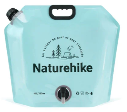 10L Portable Folding Drinking Container with Valve – Leak-Proof, for Camping, Outdoor Adventures & Emergency Use