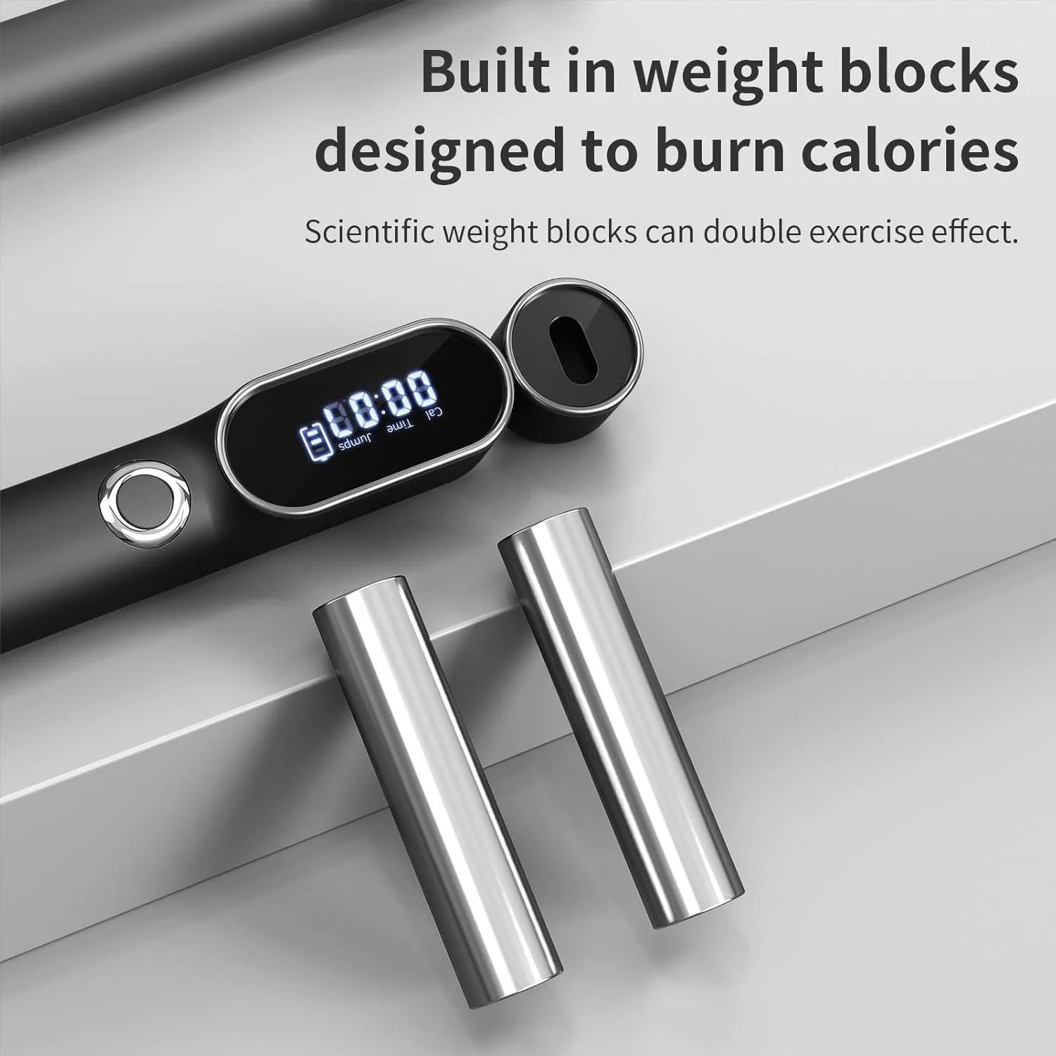 Smart Digital Skipping Rope – Cordless, Adjustable & Perfect for Indoor Fitness