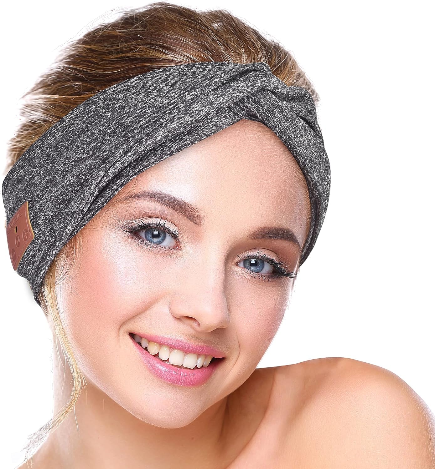 Luxury Bluetooth Headband with HD Speakers – Elegant Wireless Headphones for Women | Fashion Twist Design, Yoga, Running, Sports & Relaxation