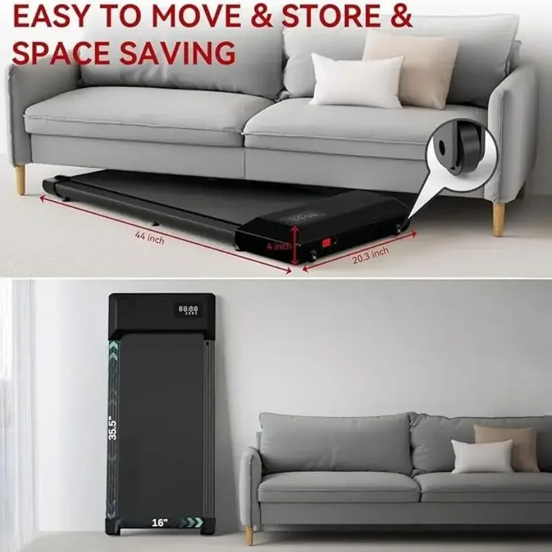 300 lbs Capacity 2-in-1 Walking Treadmill – Joint-Friendly, Space-Saving Fitness Solution for Home with Remote & LED Display