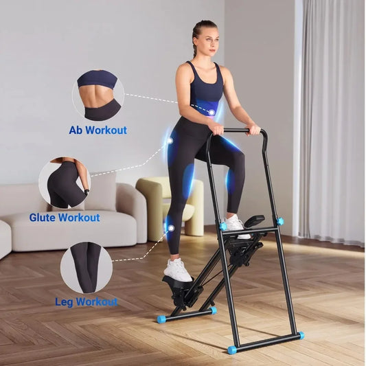 New Version Vertical Climber Machine -Compact Folding Cardio Stepper for Full-Body Workout,Ideal for Home Gym Exercise Equipment