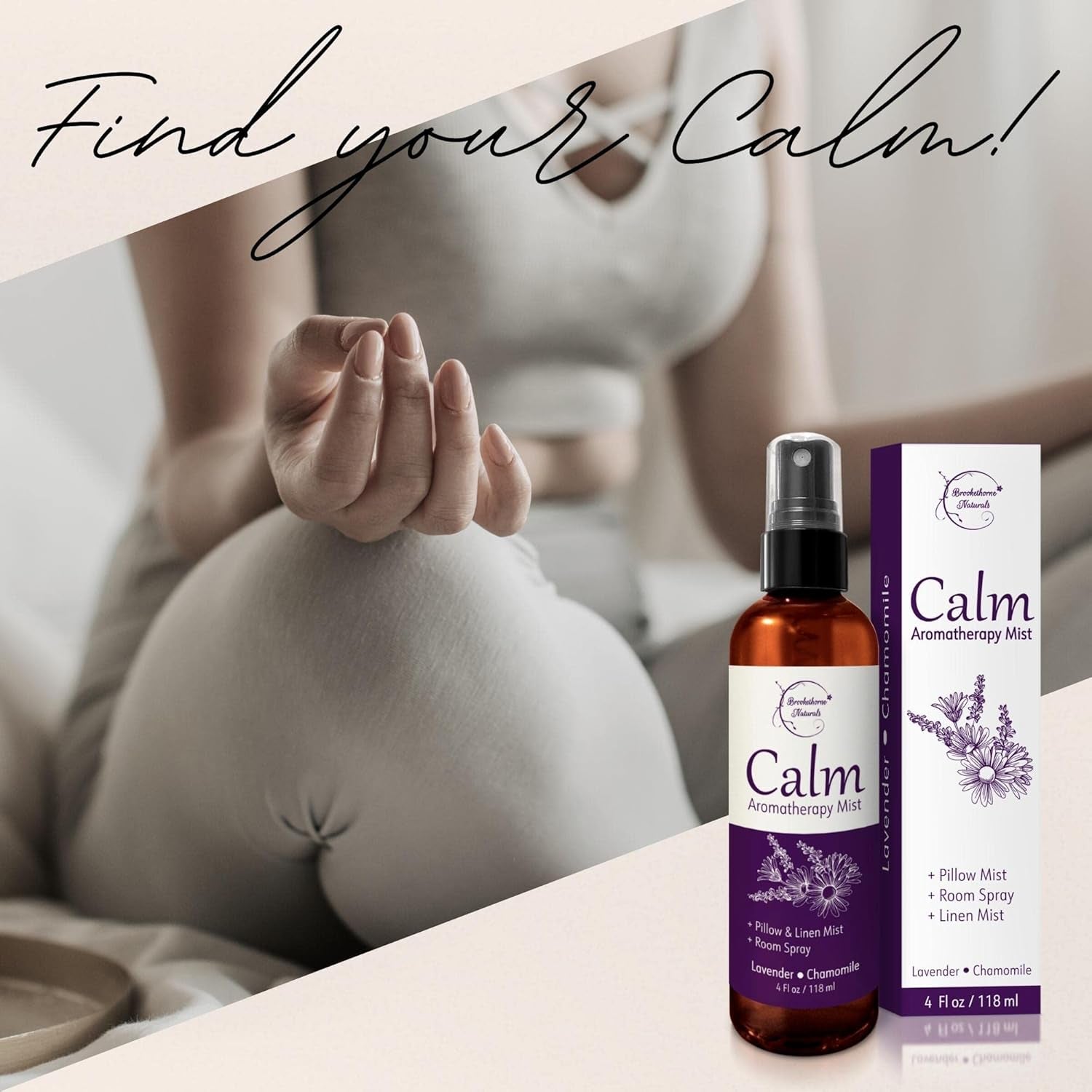 Calm Sleep Spray – Lavender & Chamomile Aromatherapy Mist for Insomnia Relief