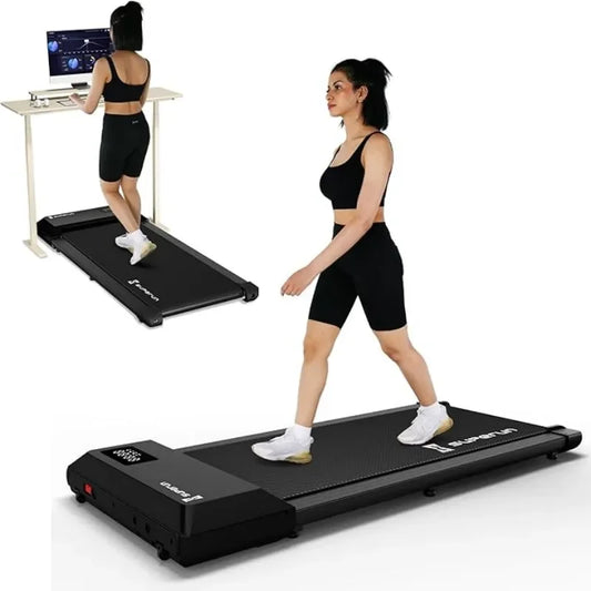 300 lbs Capacity 2-in-1 Walking Treadmill – Joint-Friendly, Space-Saving Fitness Solution for Home with Remote & LED Display