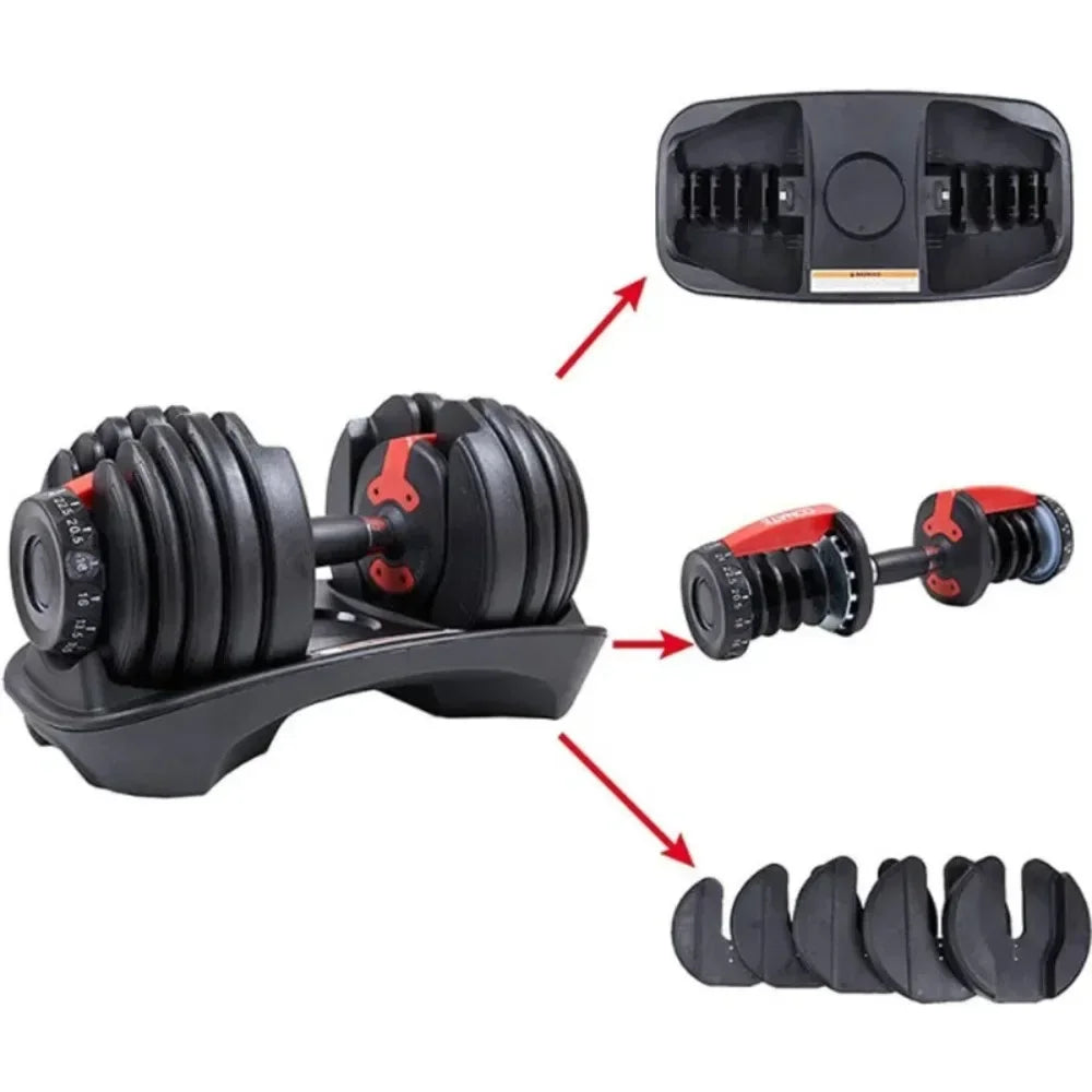 90 lbs Adjustable Dumbbells for Men – Smart, Fast-Change Design for Home & Gym Strength Training
