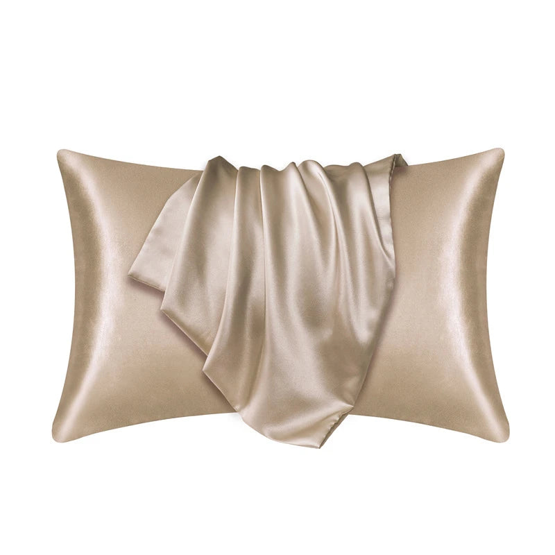 Luxury Silky Satin Pillowcase – Soft & Smooth Pillow Cover for Hair & Skin Care, Beauty Sleep & Elegant Home Décor 